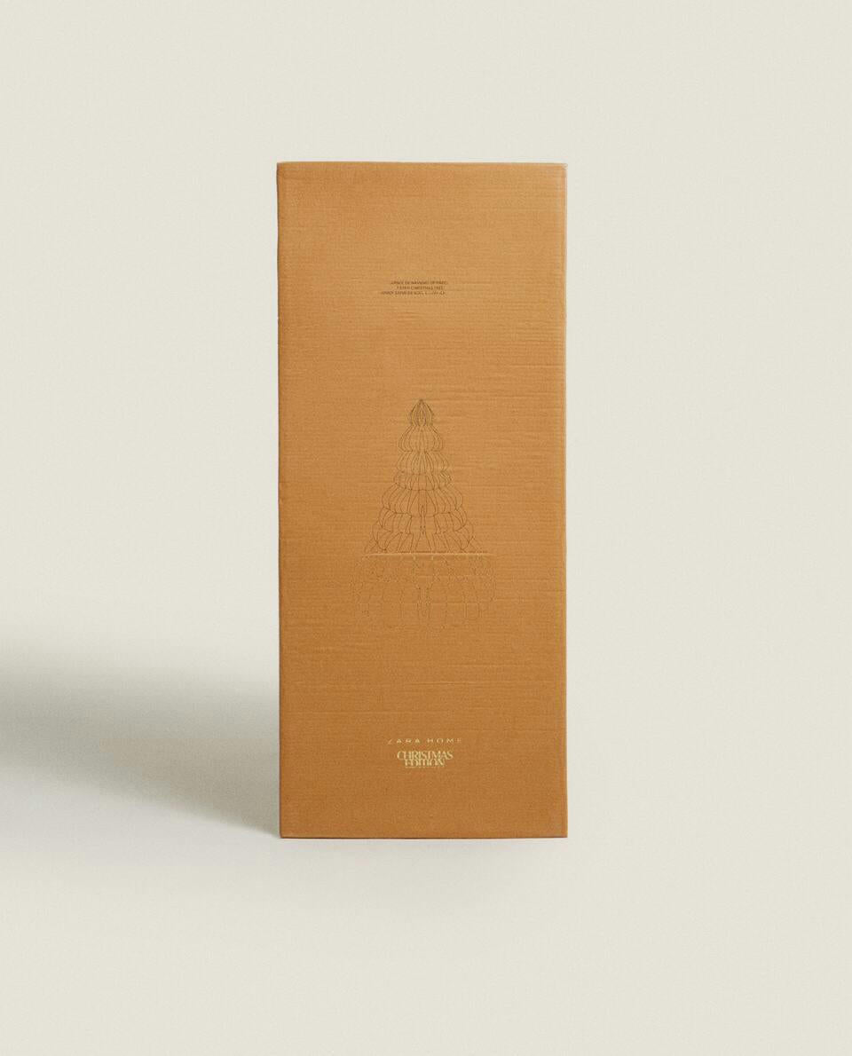LARGE DECORATIVE PAPER CHRISTMAS TREE WITH BASE
