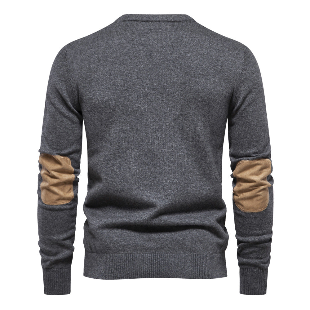 Herren Pullover mit Rundhalsausschnitt