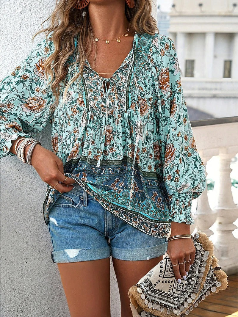 Sommer-Blumenshirt