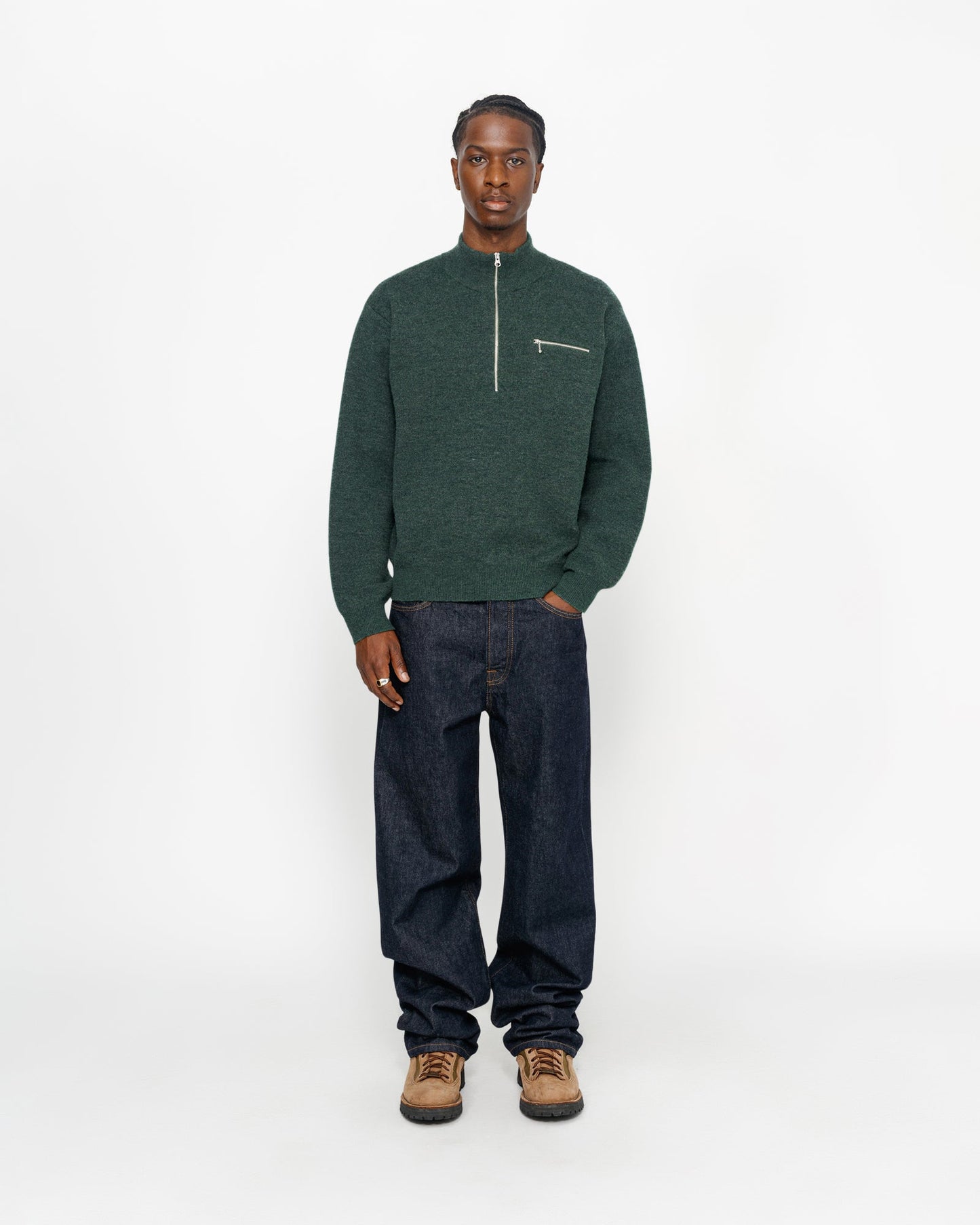 PULL COL MONTANT ZIPPÉ