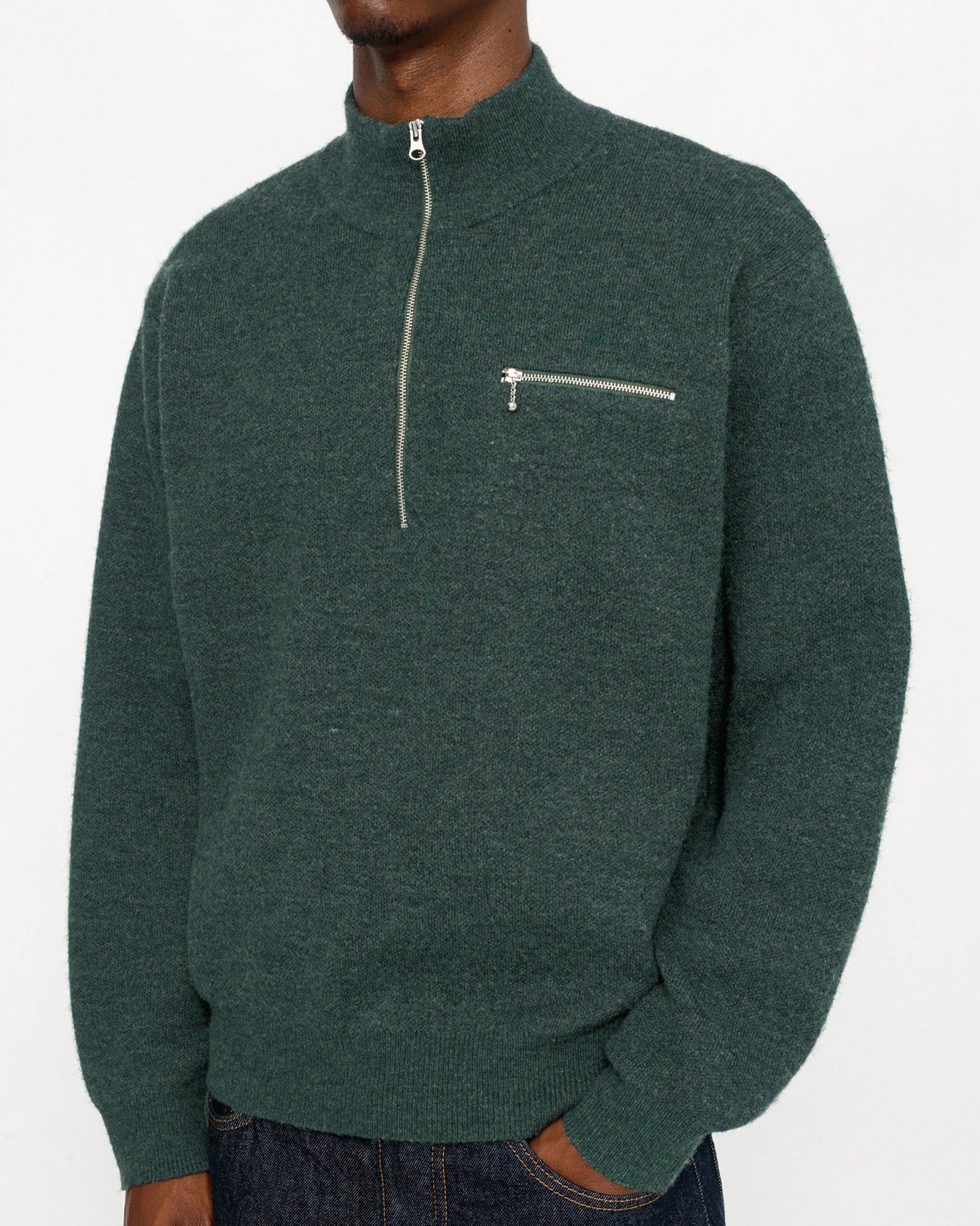 PULL COL MONTANT ZIPPÉ