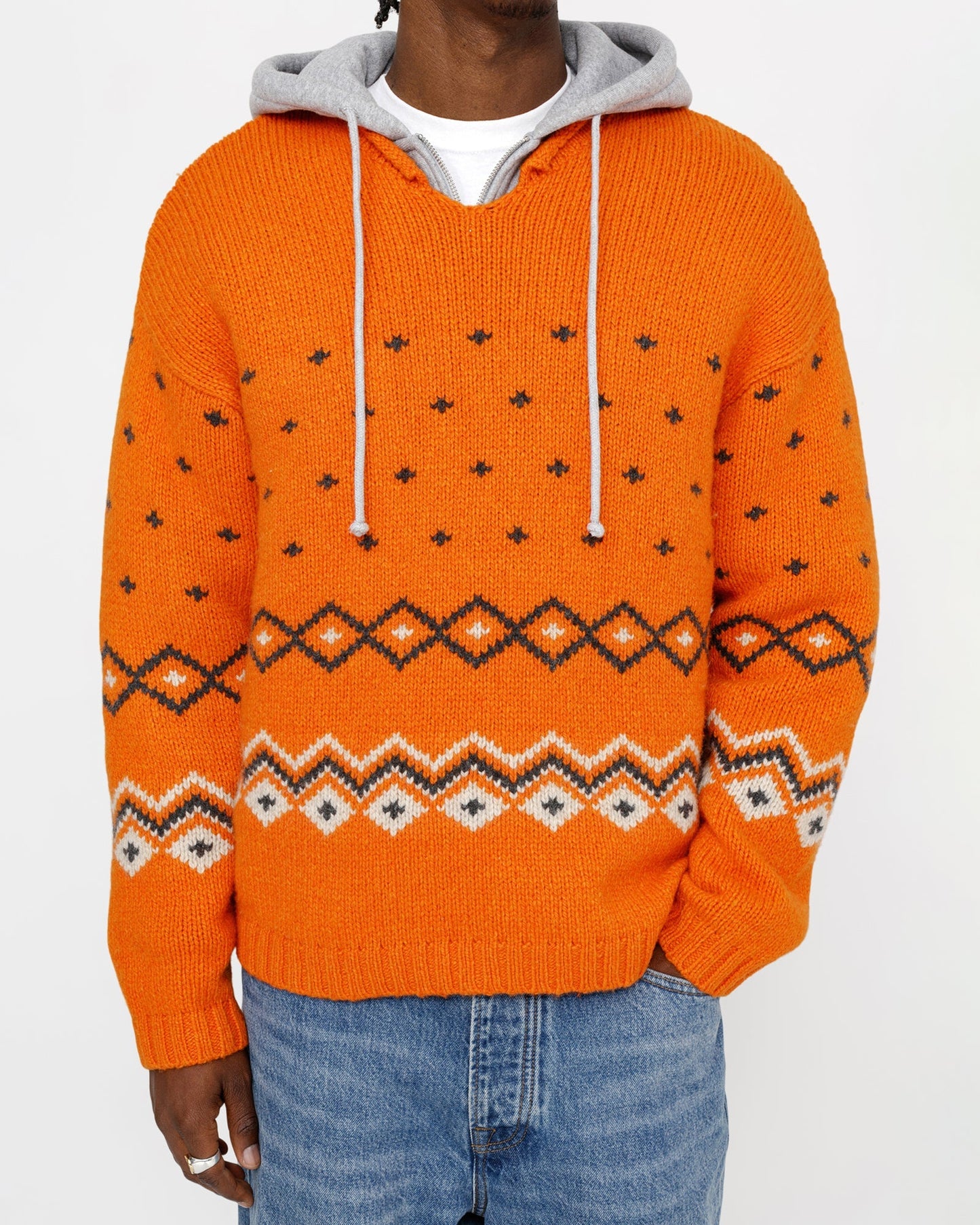 PULL EN LAINE FAIR ISLE À COL ROULÉ