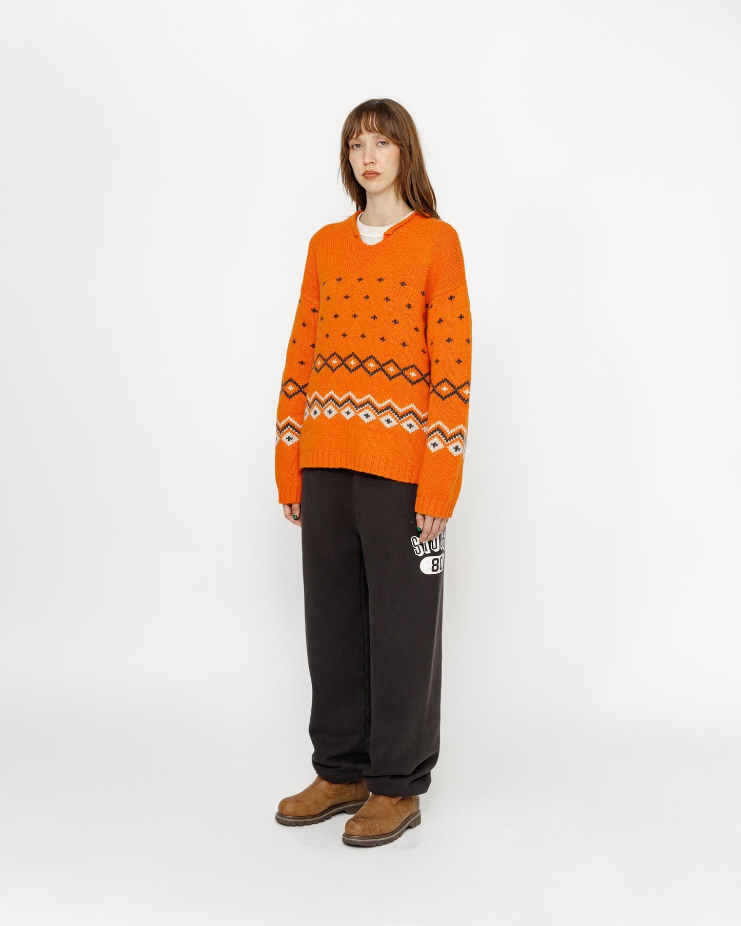 PULL EN LAINE FAIR ISLE À COL ROULÉ