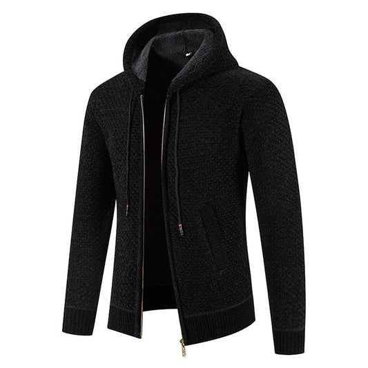 Gerippter Strick-Cardigan für Herren
