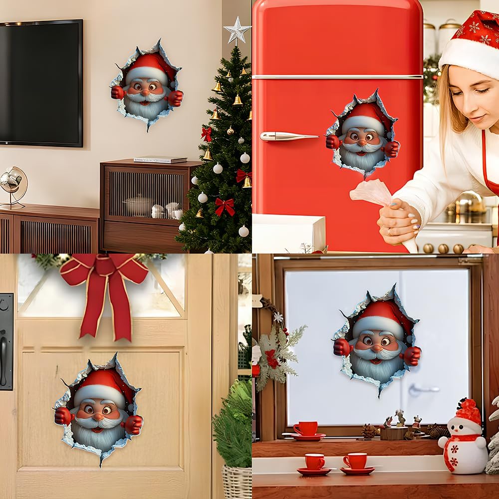 🎄🔥2D Weihnachten Kreativer Wandaufkleber