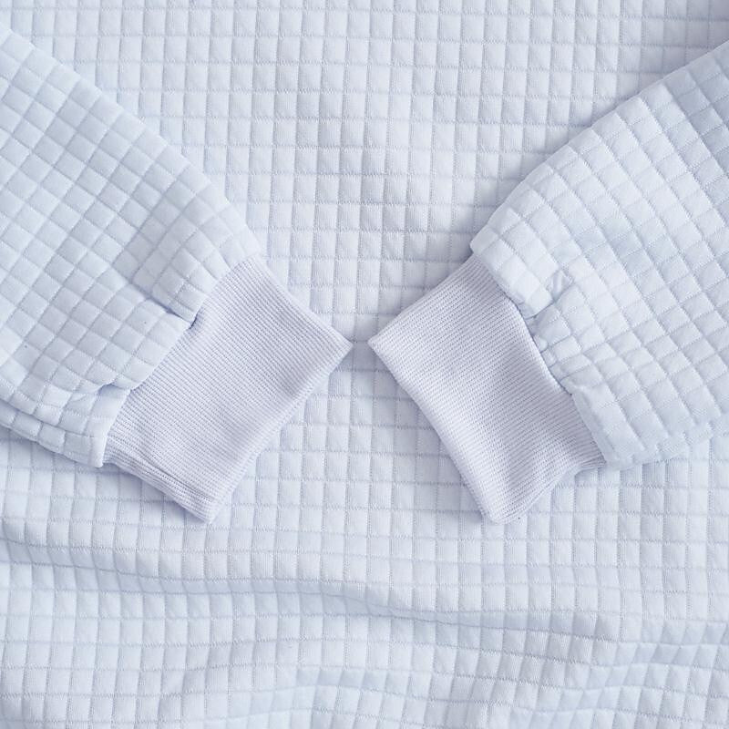 Herren-Pulloverhemd mit kleinem Jacquard-Karo