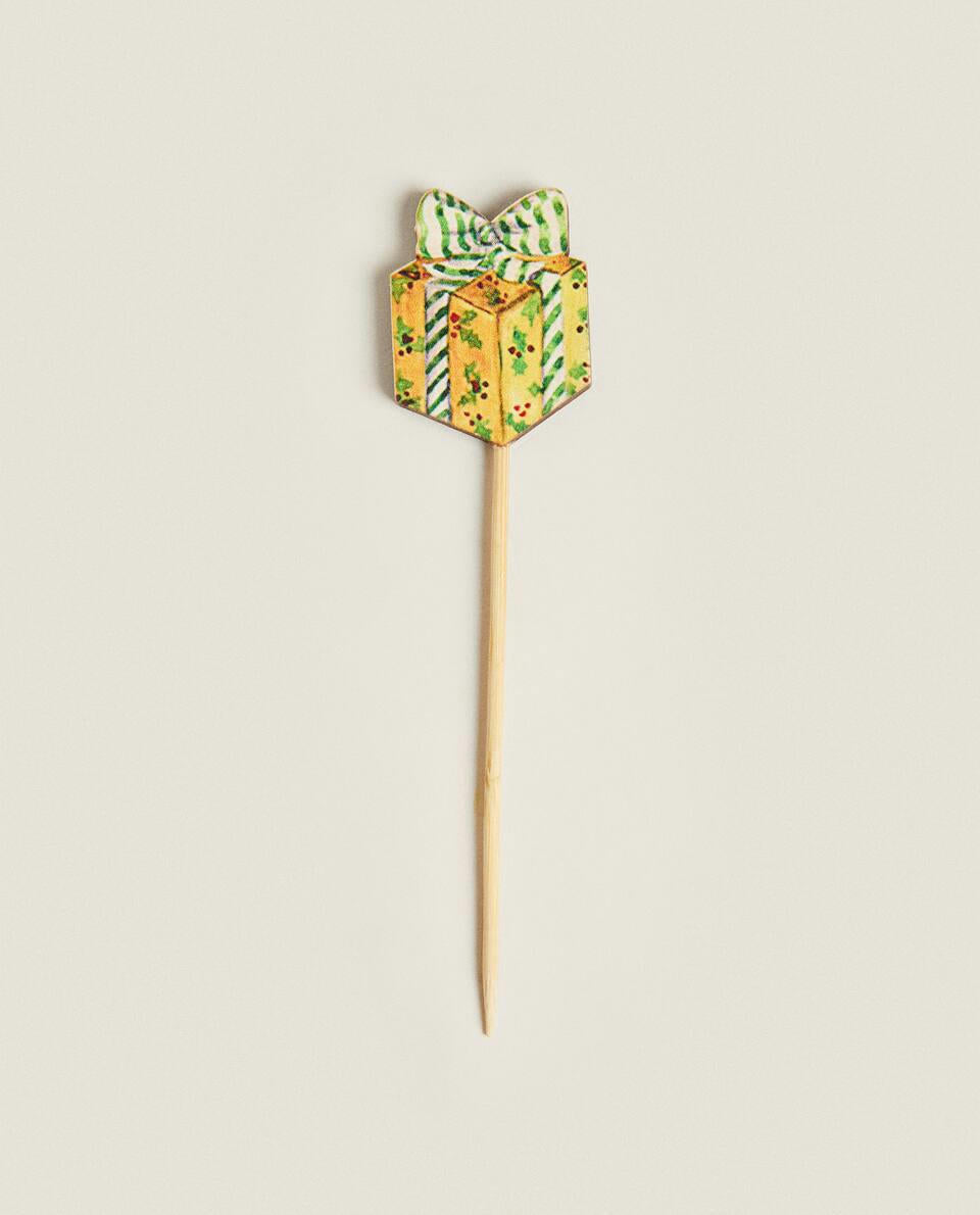 PACK OF CHRISTMAS FIGURE COCKTAIL PICKS (PACK OF 24)