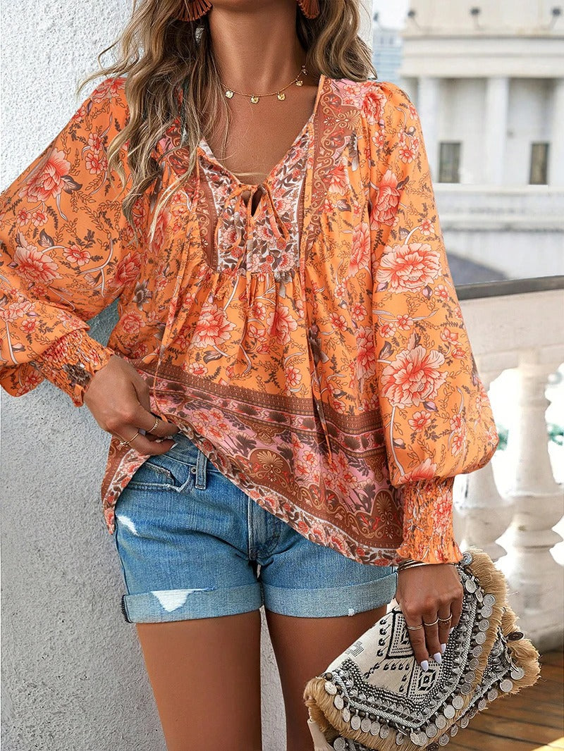 Sommer-Blumenshirt