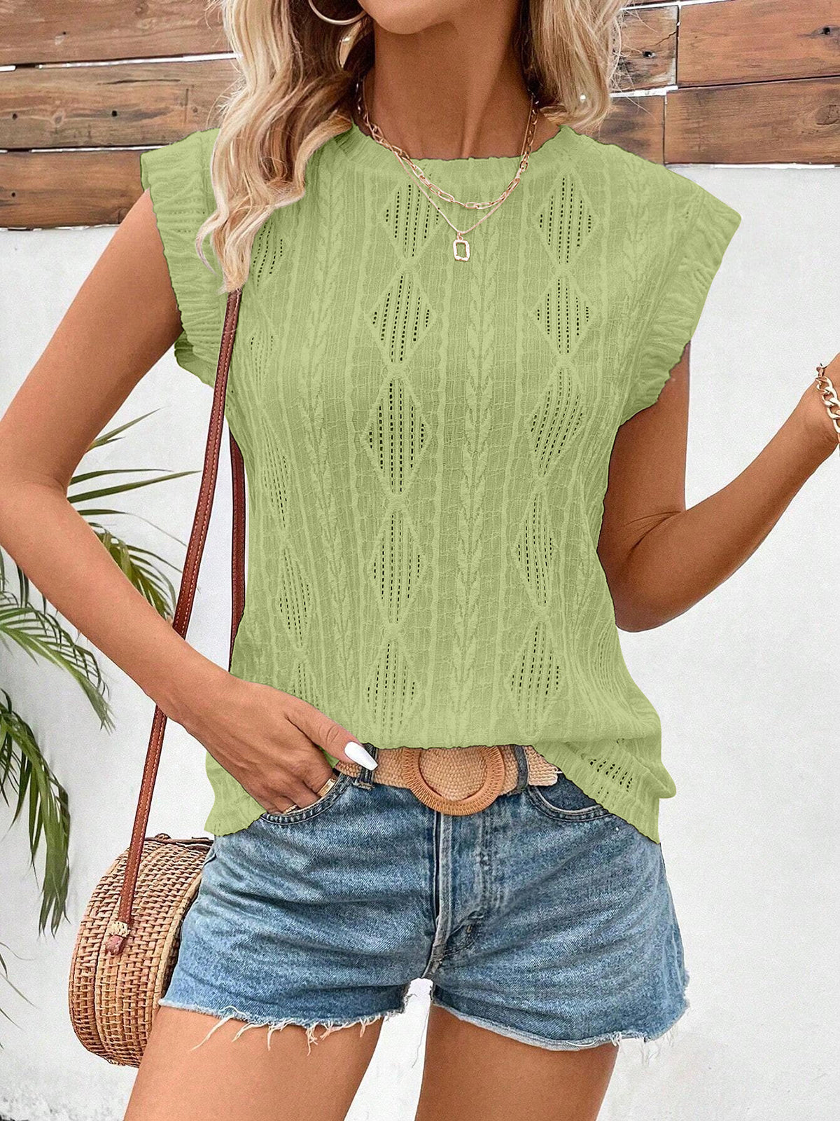 ✨Damen Sommer Klassisches Jacquard-Streifen-T-Shirt