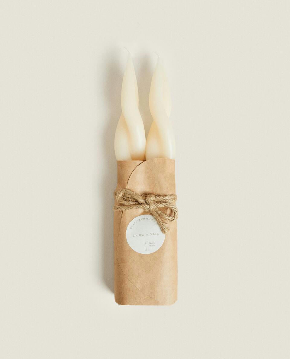 SPIRAL CANDLE (PACK OF 2)