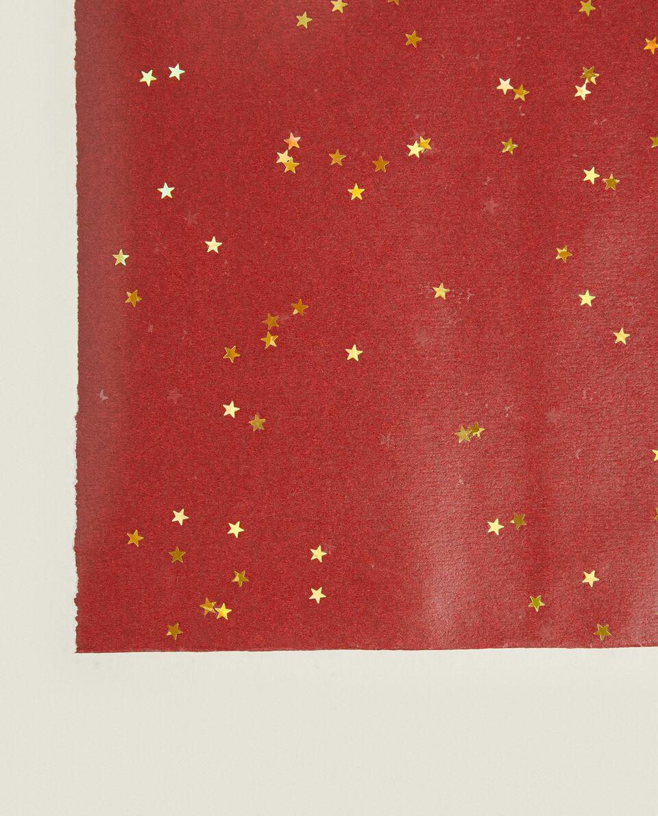 CHRISTMAS STAR WRAPPING PAPER