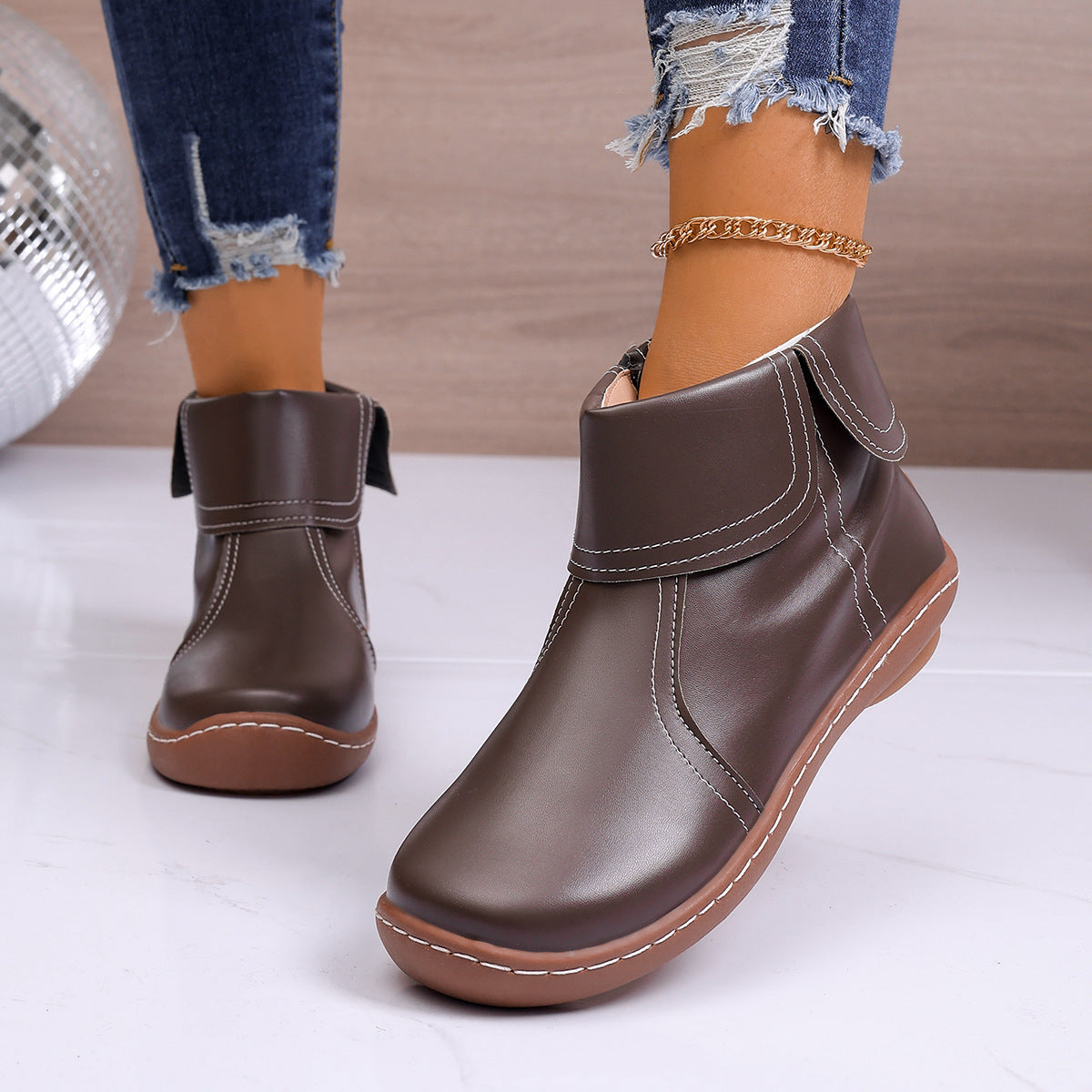 ⏰Letzter Tag! 45% RABATT🔥Orthopädische Wanderstiefel aus echtem Leder für Damen