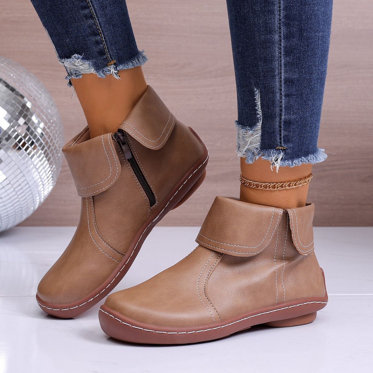 ⏰Letzter Tag! 45% RABATT🔥Orthopädische Wanderstiefel aus echtem Leder für Damen