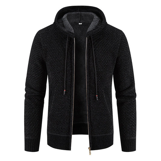 Gerippter Strick-Cardigan für Herren
