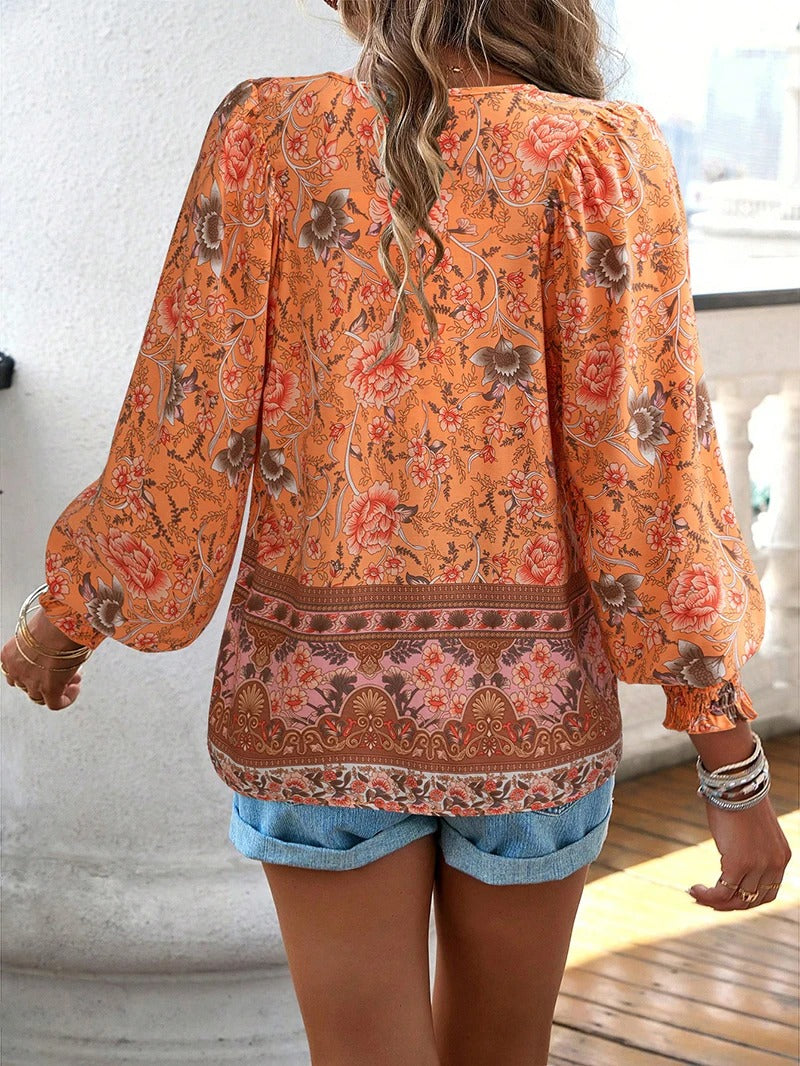 Sommer-Blumenshirt