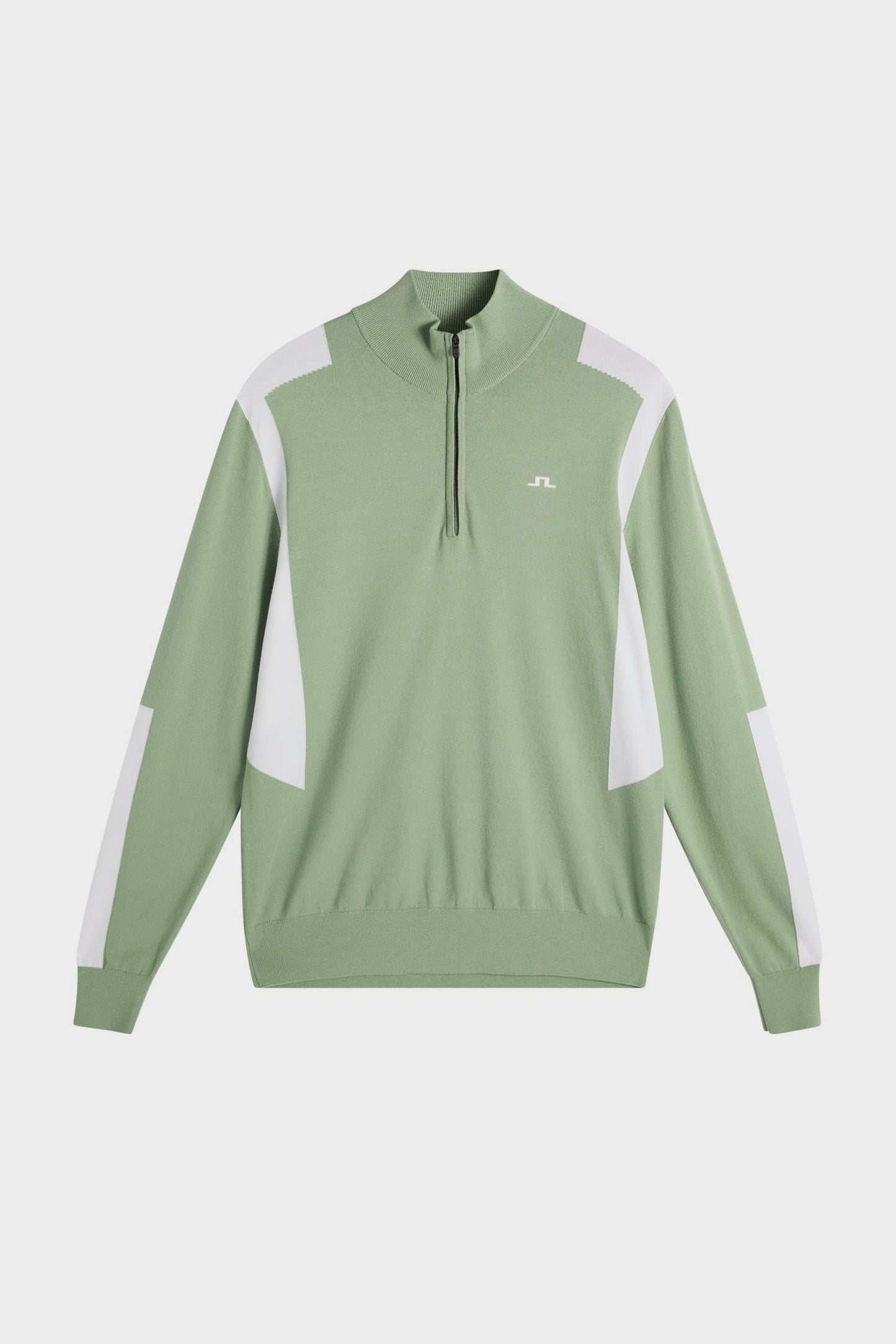 Kendrick Knitted Zip Sweater / Hedge Green